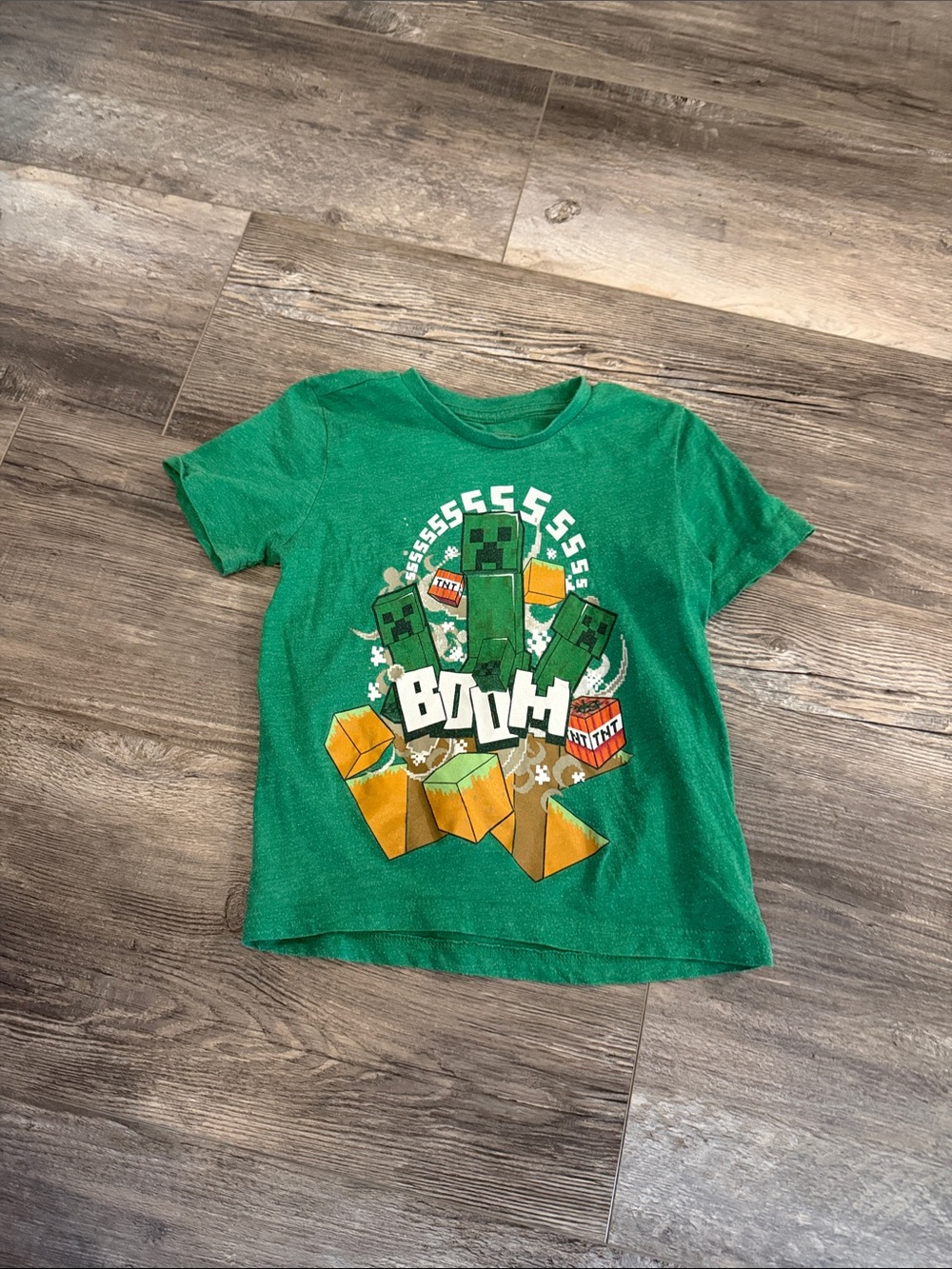 Minecraft Kids Green Minecraft Graphic Tee - Creeper Design
